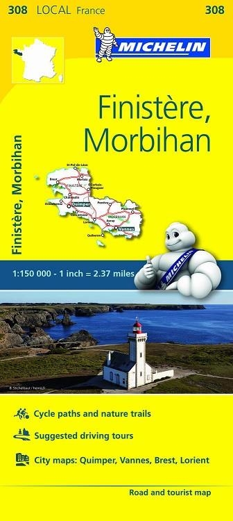 FINISTÈRE, MORBIHAN MAPA LOCAL MICHELIN 2018 | 9782067210035 | VARIOS AUTORES | Llibreria La Gralla | Llibreria online de Granollers