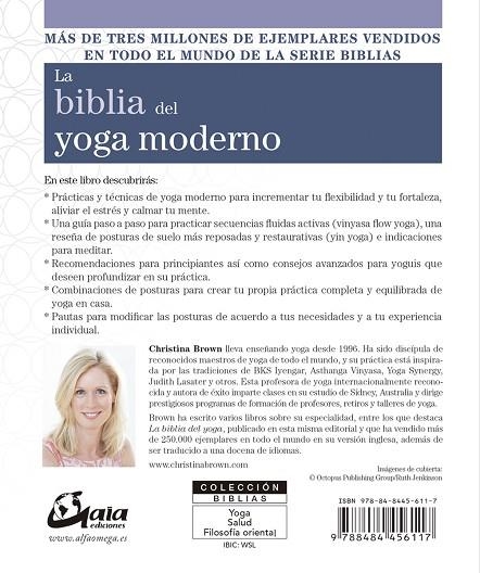 BIBLIA DEL YOGA MODERNO, LA  | 9788484456117 | BROWN, CHRISTINA | Llibreria La Gralla | Librería online de Granollers