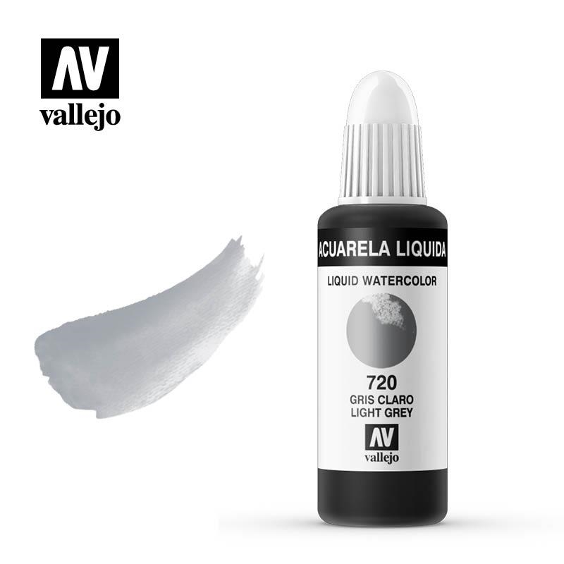 AQUAREL. LIQUIDA VALLEJO 32 ML 720-GRIS CLAR | 8429551337205 | 33720 | Llibreria La Gralla | Llibreria online de Granollers