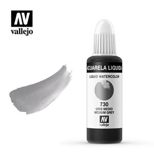 AQUAREL. LIQUIDA VALLEJO 32ML 730-GRIS MIG | 8429551337304 | 33730 | Llibreria La Gralla | Librería online de Granollers