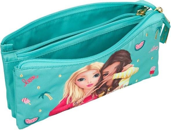 PORTATOT TOP MODEL DUES CREMALLERES VERD | 4010070363598 | TOP431 | Llibreria La Gralla | Librería online de Granollers