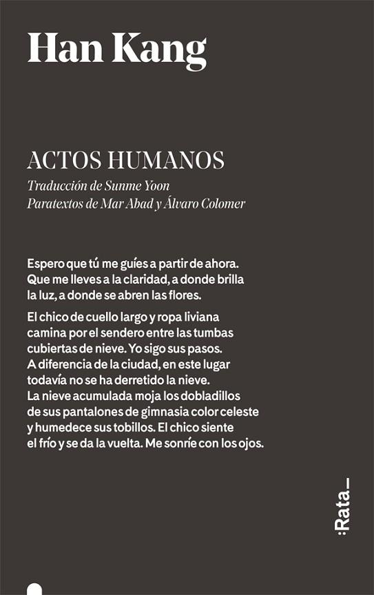ACTOS HUMANOS | 9788416738342 | KANG, HAN | Llibreria La Gralla | Llibreria online de Granollers