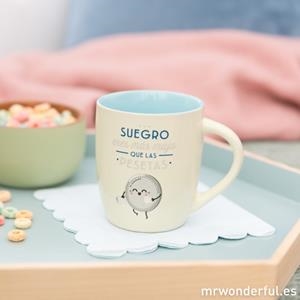 TASSA CERAMICA MR. WONDERFUL "SUEGRO ERES MAS MAJO QUE LAS PESETAS" | 8435460709477 | MR. WONDERFUL | Llibreria La Gralla | Librería online de Granollers