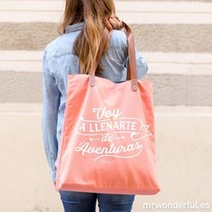 BOLSO MR. WONDERFUL "VOY A LLENARTE DE AVENTURAS" | 8435460713887 | MR. WONDERFUL | Llibreria La Gralla | Librería online de Granollers