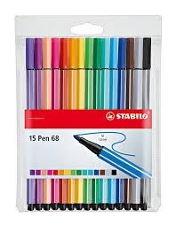 CAIXA RETOLADOR STABILO PEN 68 15 UNITAS | 4006381455831 | 6815-1 | Llibreria La Gralla | Librería online de Granollers