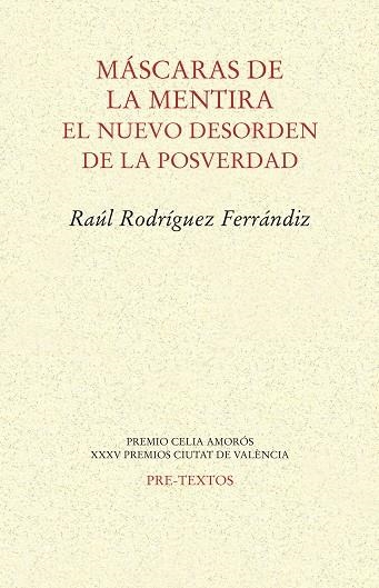 MÁSCARAS DE LA MENTIRA | 9788417143299 | RODRÍGUEZ FERRÁNDIZ, RAÚL | Llibreria La Gralla | Llibreria online de Granollers