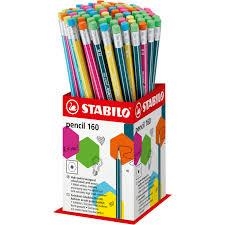 LLAPIS STABILO PENCIL HB GOMA COLORS | 4006381504560 | 2160/72-1HB | Llibreria La Gralla | Librería online de Granollers