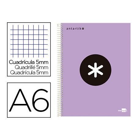 LLIBRETA ANTARTIK ESPIRAL A6 QUADRICULA MICROPERFORAT CARTRO LAVANDA | 8423473050785 | 05078 | Llibreria La Gralla | Librería online de Granollers