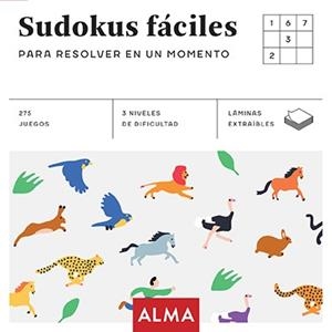 SUDOKUS FÁCILES PARA RESOLVER EN UN MOMENTO  | 9788415618980 | VVAA | Llibreria La Gralla | Librería online de Granollers