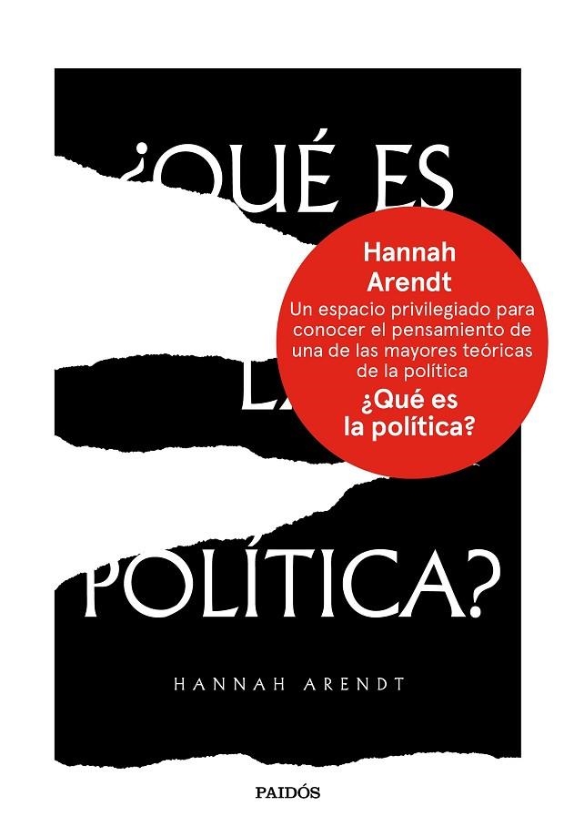 ¿QUÉ ES LA POLÍTICA? | 9788449334382 | ARENDT, HANNAH | Llibreria La Gralla | Librería online de Granollers