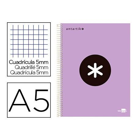 LLIBRETA ANTARTIK ESPIRAL A5 QUADRICULA MICROPERFORAT CARTRO LAVANDA | 8423473050747 | 05074 | Llibreria La Gralla | Llibreria online de Granollers