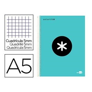 LLIBRETA ANTARTIK ESPIRAL A5 QUADRICULA MICROPERFORAT CARTRO BLAU CLAR | 8423473646551 | 64655 | Llibreria La Gralla | Llibreria online de Granollers