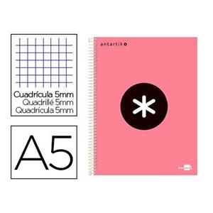 LLIBRETA ANTARTIK ESPIRAL A5 QUADRICULA MICROPERFORAT CARTRO CORAL | 8423473646544 | 64554 | Llibreria La Gralla | Llibreria online de Granollers