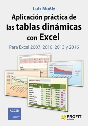 APLICACIÓN PRÁCTICA DE LAS TABLAS DINÁMICAS CON EXCEL | 9788416115969 | MUÑÍZ GONZÁLEZ, LUIS | Llibreria La Gralla | Librería online de Granollers