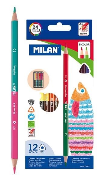 COLORS 12 UNITATS MILAN BICOLOR | 8411574072225 | MIL07112312 | Llibreria La Gralla | Llibreria online de Granollers