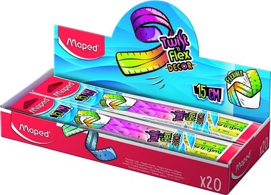 REGLA MAPED 15 CMS TWIST'N FLEX DECOR | 3154142791153 | 279115 | Llibreria La Gralla | Llibreria online de Granollers