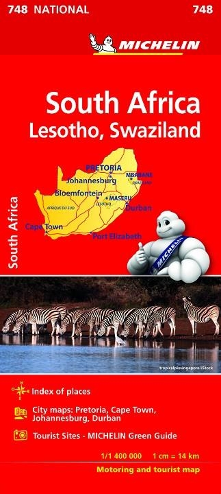 SOUTH AFRICA. LESOTHO SWAZILAND MAPA NATIONAL MICHELIN 2018 | 9782067229013 | VARIOS AUTORES | Llibreria La Gralla | Llibreria online de Granollers