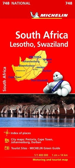 SOUTH AFRICA. LESOTHO SWAZILAND MAPA NATIONAL MICHELIN 2018 | 9782067229013 | VARIOS AUTORES | Llibreria La Gralla | Librería online de Granollers