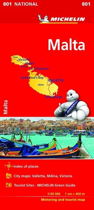 MALTA MAPA NATIONAL MICHELIN 2018 | 9782067229037 | VARIOS AUTORES | Llibreria La Gralla | Librería online de Granollers