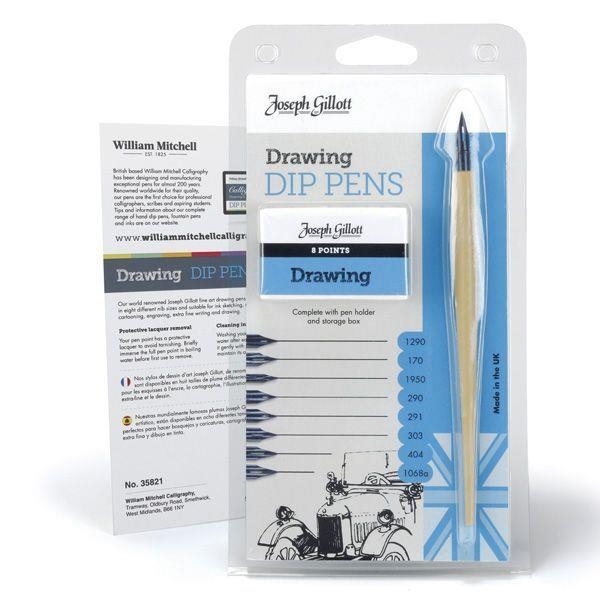 PLOMA DIBUIX JOSEPH GILLOTT'S+ 8 PLUMILLAS | 5060332850112 | ARTG35821 | Llibreria La Gralla | Librería online de Granollers
