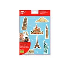 GOMETS AUTOADHESIUS MONUMENTS 2 FULLES REMOVIBLE | 8410782151715 | 15171 | Llibreria La Gralla | Librería online de Granollers