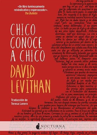 CHICO CONOCE A CHICO | 9788416858354 | LEVITHAN, DAVID | Llibreria La Gralla | Llibreria online de Granollers