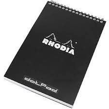 BLOC RHODIA ESPIRAL 14.8X21 PUNTS 80 FULLS NEGRE | 3037921650394 | 165039 | Llibreria La Gralla | Llibreria online de Granollers