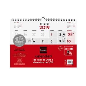 CALENDARI 18 MESOS 2018-2019 FINOCAM PARET | 8422952163633 | FIN782030019 | Llibreria La Gralla | Llibreria online de Granollers