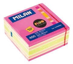 CUB DE NOTES ADHESIVES 76X76 MILAN FLUO | 8411574075967 | 415508400 | Llibreria La Gralla | Librería online de Granollers