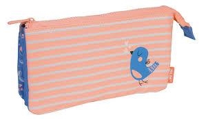 PORTATOT MILAN 5 COMPARTIMENTS COCONUT ROSA | 8411574074915 | Llibreria La Gralla | Llibreria online de Granollers