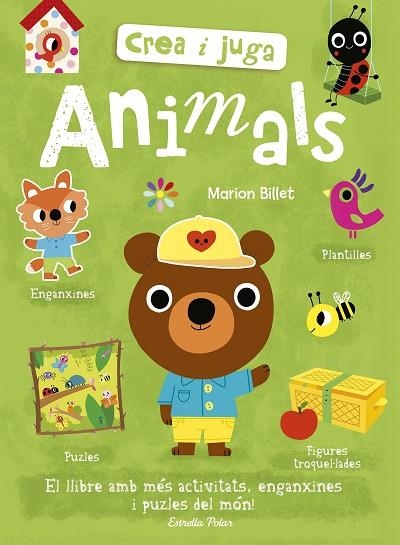 CREA I JUGA. ANIMALS | 9788491375296 | BILLET, MARION | Llibreria La Gralla | Librería online de Granollers