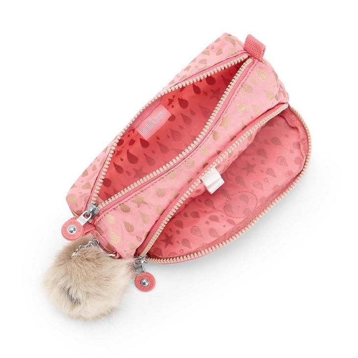 PORTATOT KIPLING 2 CREMALLERES ROSA GOTES DAURADES 2018 | 5400597819385 | KIPK0940625T | Llibreria La Gralla | Librería online de Granollers