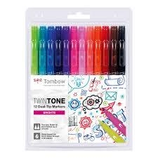 RETOLADOR 12 UN TOMBOW TWIMTONE DUAL BRIGHTS | 4003198141018 | WS-PK-12P-1 | Llibreria La Gralla | Llibreria online de Granollers