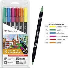 RETOLADOR 6 UN TOMBOW ABT DUAL PEN COLORS PRIMARIS | 4003198104075 | ABT-6P-3 | Llibreria La Gralla | Llibreria online de Granollers
