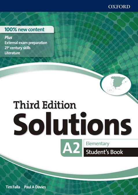 SOLUTIONS 3RD EDITION ELEMENTARY. STUDENT'S BOOK | 9780194523639 | FALLA, TIM/DAVIES, PAUL A. | Llibreria La Gralla | Llibreria online de Granollers