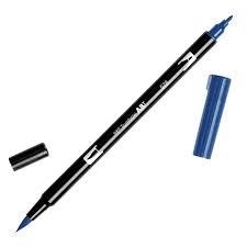 RETOLADOR TOMBOW DOBLE PINZELL- PUNTA FINA BLAU MARINA | 4901991901696 | ABT 428 | Llibreria La Gralla | Llibreria online de Granollers