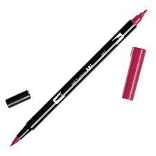 RETOLADOR TOMBOW DOBLE PINZELL- PUNTA FINA CARMESÍ | 4901991902075 | ABR 847 | Llibreria La Gralla | Librería online de Granollers