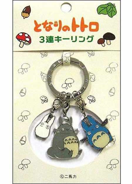 TOTORO LLAVERO DE METAL DE 3 PIEZAS STUDIO GHIBLI | 4954043120736 | SEMIC | Llibreria La Gralla | Librería online de Granollers