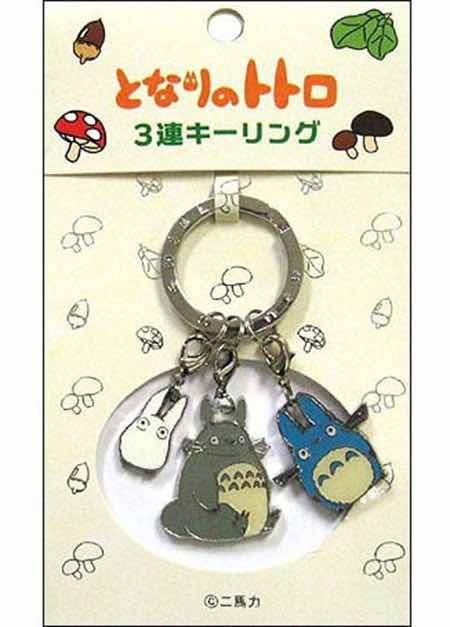 TOTORO LLAVERO DE METAL DE 3 PIEZAS STUDIO GHIBLI | 4954043120736 | SEMIC | Llibreria La Gralla | Llibreria online de Granollers