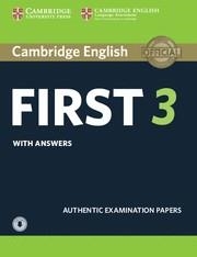 CAMBRIDGE ENGLISH FIRST 3 STUDENT'S BOOK WITH ANSWERS WITH AUDIO | 9781108380782 | AAVV | Llibreria La Gralla | Llibreria online de Granollers