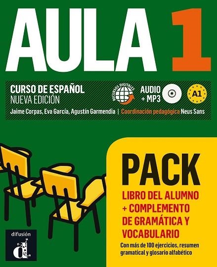 AULA 1 PACK LIBRO + COMPLEMENTO DE GRAMÁTICA Y VOCABULARIO | 9788417249601 | CORPAS, JAIME/GARCÍA, EVA/GARMENDIA, AGUSTÍN | Llibreria La Gralla | Llibreria online de Granollers