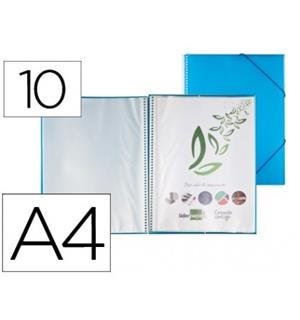 CARPETA 10 FUNDES LIDERPAPEL A4 BLAVA | 8423473538054 | 53805 | Llibreria La Gralla | Librería online de Granollers