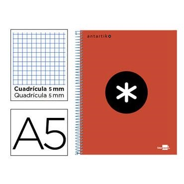 LLIBRETA ANTARTIK ESPIRAL A5 QUADRICULA MICROPERFORAT CARTRO VERMELL | 8423473745933 | 74593 | Llibreria La Gralla | Llibreria online de Granollers