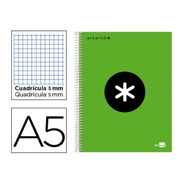 LLIBRETA ANTARTIK ESPIRAL A5 QUADRICULA MICROPERFORAT CARTRO VERD | 8423473745995 | 74599 | Llibreria La Gralla | Llibreria online de Granollers