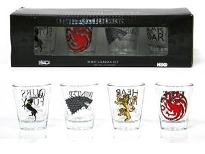 SET DE 4 VASOS DE CHUPITO GAME OF THRONES | 8436541020757 | SD TOYS | Llibreria La Gralla | Llibreria online de Granollers