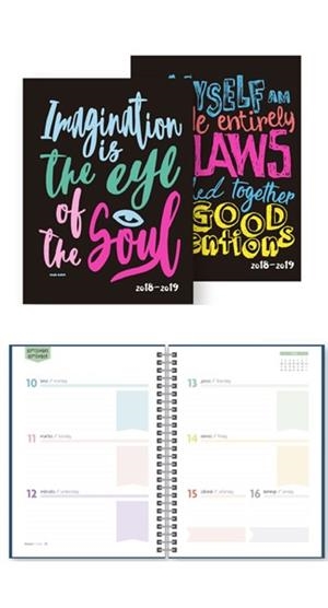 AGENDA IKI ESPIRAL 2018-19 SENFORT S/V TAPA CARTRO | 8412885140092 | 100768 | Llibreria La Gralla | Llibreria online de Granollers