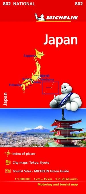 JAPON MAPA MICHELIN 2018 | 9782067229259 | VVAA | Llibreria La Gralla | Librería online de Granollers