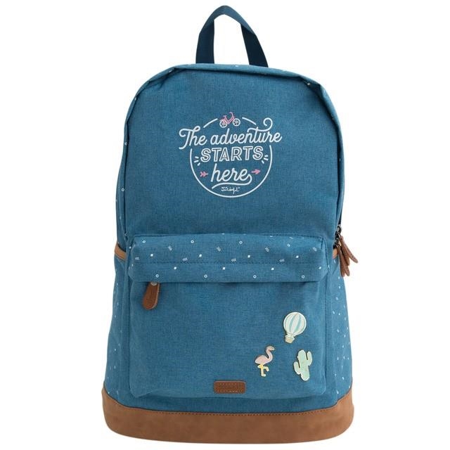 MOTXILLA MR. WONDERFUL THE ADVENTURE STARTS HERE BLAU FOSC 2018 | 8435460718868 | AST8435460718868 | Llibreria La Gralla | Llibreria online de Granollers