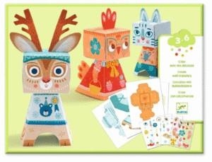 ANIMALES CALCADOS. CREA CON CALCOMANIAS | 3070900090415 | DJECO | Llibreria La Gralla | Llibreria online de Granollers