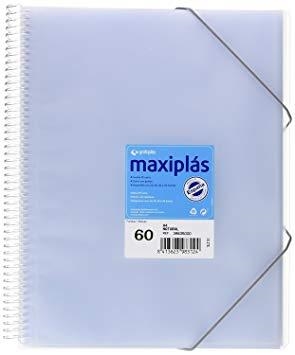 CARPETA 60 FUNDES MAXIPLAS INCOLOR | 8413623991310 | 39826000 | Llibreria La Gralla | Librería online de Granollers